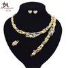 T0245 High Quality 14K Gold Plating Jewelry Women Jewelry Set 14k Gold Plating Diamond XOXO Jewelry Set