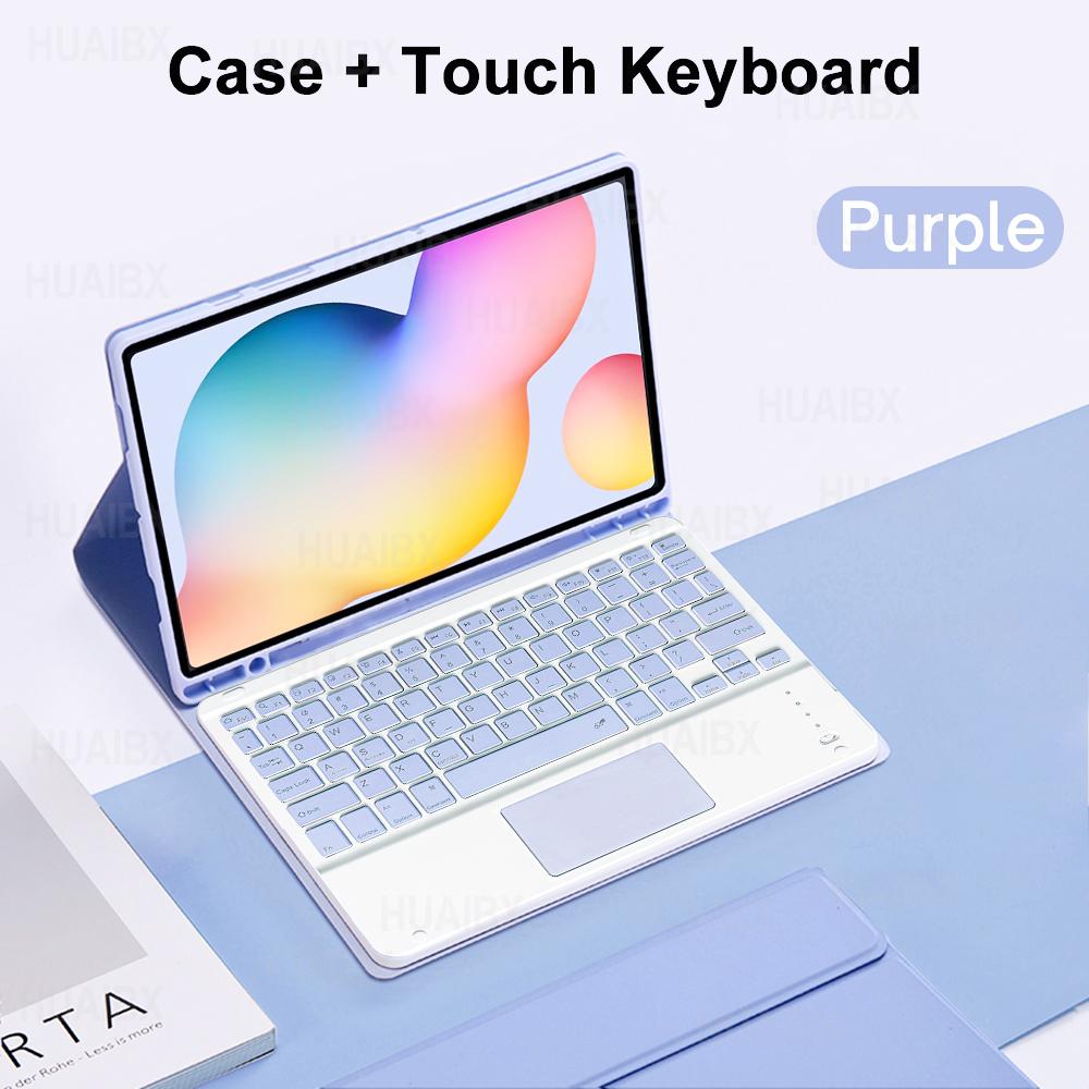 For Galaxy Tab S6 Lite 10.4 Inch Case with Keyboard, Detachable Keyboard Cover for Samsung Tab S6 Lite SM-P610 P613 P615 P619