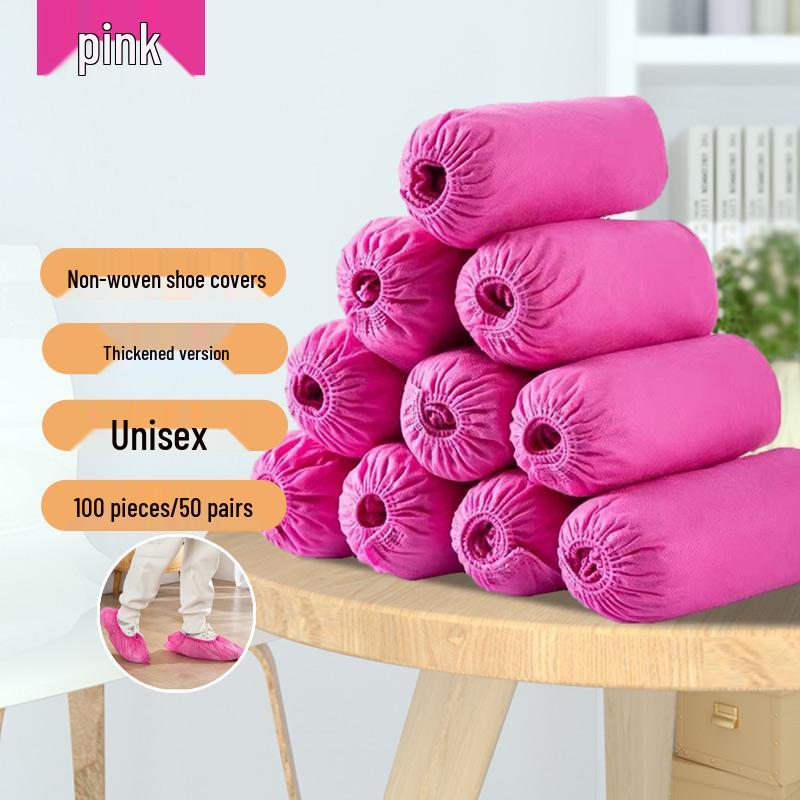 Thick Waterproof Non-slip Disposable Shoe Covers - Breathable, Dustproof, Wear-resistant for Indoor Use and Rainy Days