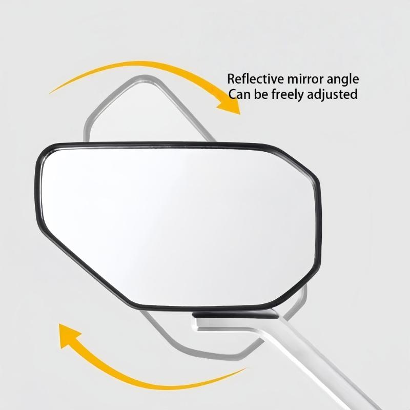 2pc Wide Angle Electric Scooter Side Mirrors Angle Adjustable For Optimal Riders Visibility E-bike Convex Rearview Mirror