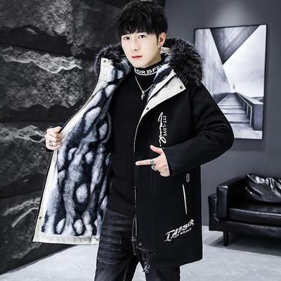 Veste longue d'hiver pour hommes, mode masculine, parkas thermiques, manteaux décontractés pour hommes, col classique, vestes rembourrées chaudes, vêtements