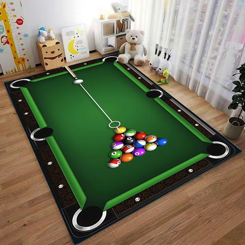 Billiard Balls Carpet Design Suitable As a Non-slip Mat for the Living Room or Bedroom Sofa
