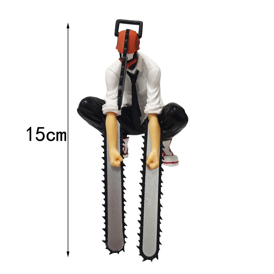 18cm Chainsaw Man Denji Anime Figur Denji/Power Action Figur Erwachsene Sammlerstück Modell Puppe Spielzeug 1560 Gelenkig Positionierbar Detailliert Beweglich Maßstab