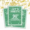 Darling Souvenir Green Birthday Invitation Card Printable Elegant Fill or Write In Blank Party Invites 28 Pcs 5 X 7