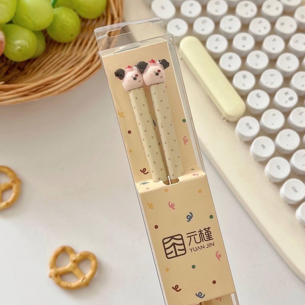 Cartoon Animal Chopsticks Bamboo Non Slip Chopsticks New Long Chopsticks  Tableware