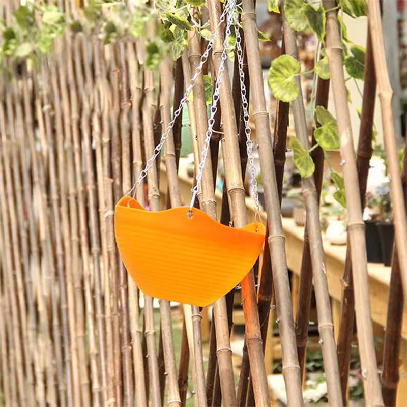 Závěsný květináč na orchideje s řetězem PP plastový závěsný koš květináč závěsný nástěnný zelený květináč se sukulentním květináčem