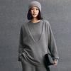 Set di maglieria casual da donna in cashmere, vestibilità larga, tre pezzi, per Autunno/Inverno