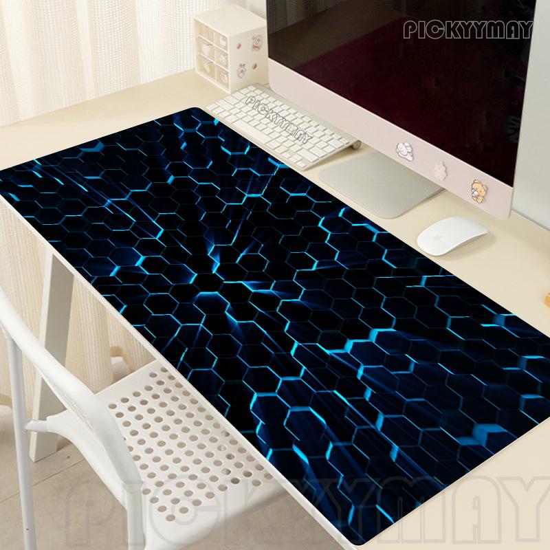 Hexagon Mouse Pads Gaming Mousepad Gamer Mouse Mat Keyboard Mats Desk Pad Geometric Mousepads XXL xcm For Computer