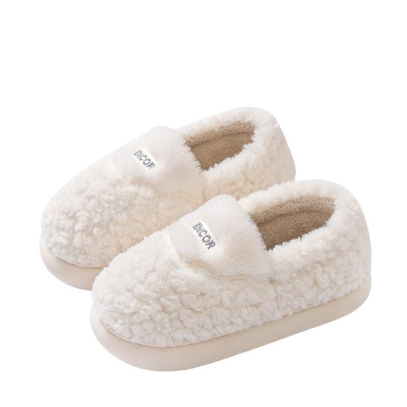 Cotton Slippers Women's Winter Bag Heel 2025 New Home Indoor Couple Plush Warm Cotton Shoes Men