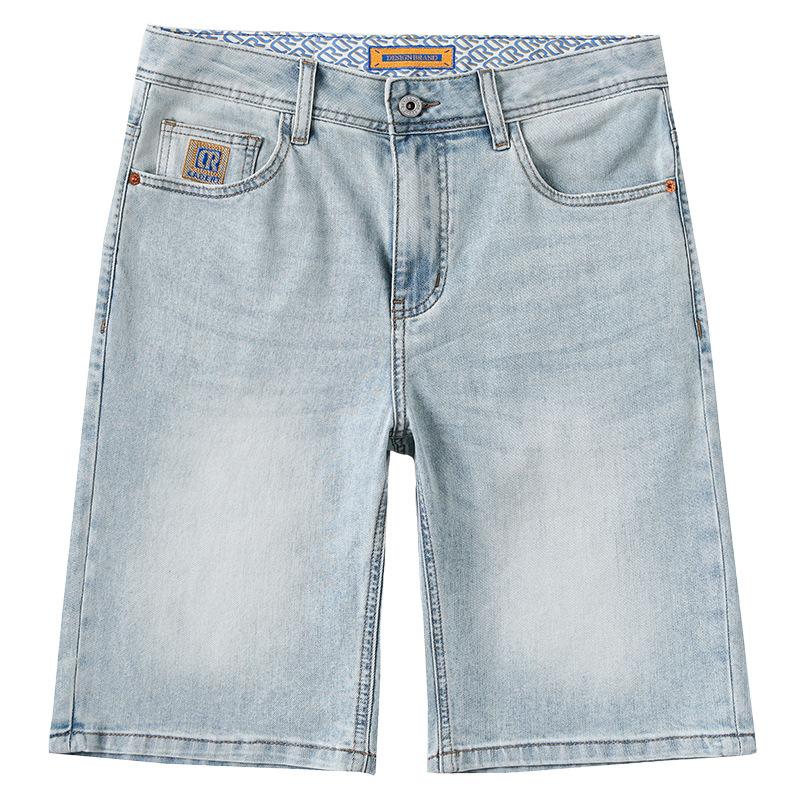 New Summer Denim Men's Mid-sized Pants Thin American Shorts Casual Five-point Pants