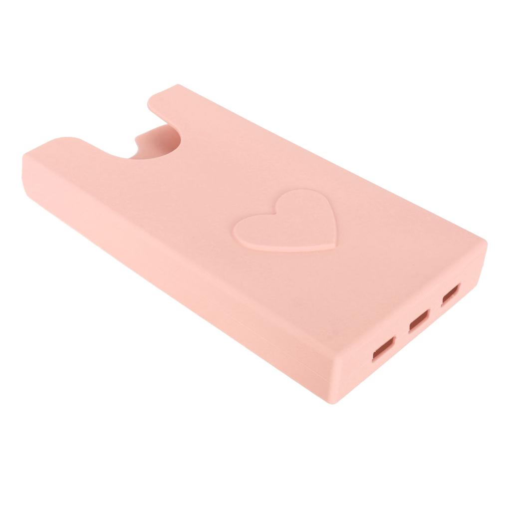 Beach Bag Phone Holder Silicone Phone Case Wallet Holder Insert Accessory Secure Attachment Keep Phone Handy Pink