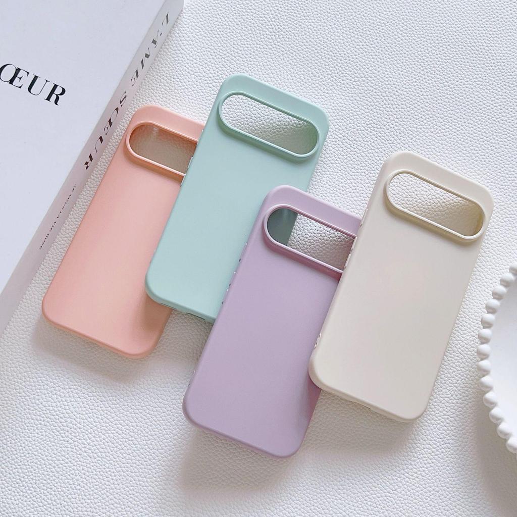 Compatible with Google Pixel 10/9/8/7/6 Pro/5: Liquid Phone Case & Protective Cover with Straight Edge Design.