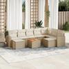 VidaXL Garden Lounge Set with Cushions 10 Pcs, Patio Sofas, Patio Furniture Set, Outdoor Furniture, Beige 3256737