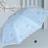 Portable UV Protection Lace Trim Folding Umbrella
