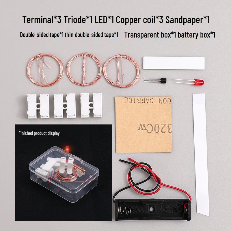 

Набор для STEM-образования «Сделай сам» для беспроводной передачи энергии для учеников начальной школы