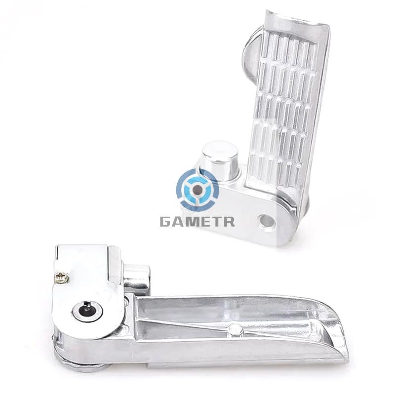 1 Coppia Lega di Alluminio Ebike Pedali Set Poggiapiedi Pieghevole Poggiapiedi Sostituzione Pedale Per Ebike Bicicletta