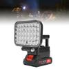 LED-Arbeitsleuchte Batteriebetrieben Handtaschenlampe mit Dual-USB-Anschlüssen Kabellose Lampe für Outdoor Camping Angeln Notfall
