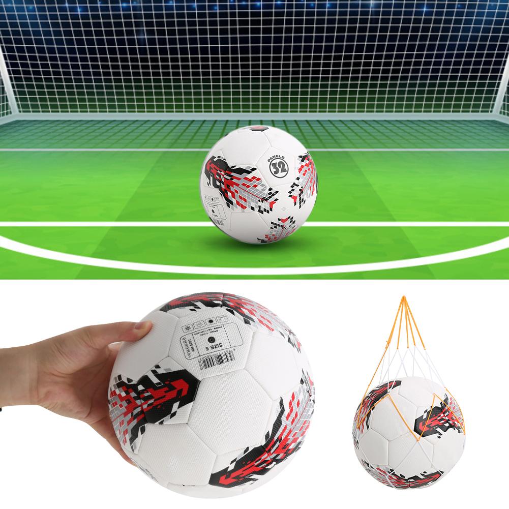 PU Size 5 Adult Game Football Scooer Ball Training Sport Equipment Accessorywhite Red