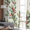 Christmas Pine Needle Jam Curtains For Living Room Bedroom Home Decoration Window Voile Tulle Curtain Drapes