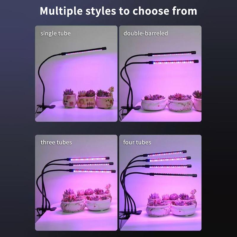 USB LED Plant Lamp Full Spectrum 3 Timer Setting 24W for Home Office Indoor Garden Desk Flowering Plants