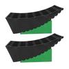 6-Piece Portable RV Curb Leveling Ramps with Non-Slip Pads, 35,000 lb Weight Capacity, for Campers, Trailers, and Motorhomes
