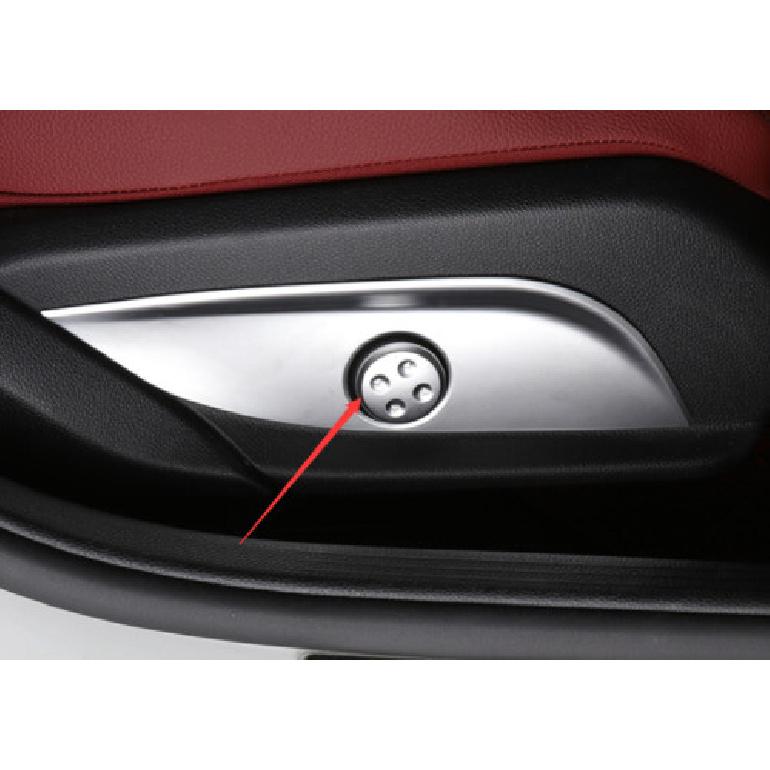 Cover Trim 2016- For Benz GLC X253 ABS Silver 2PCS Seat Adjust Handle Button
