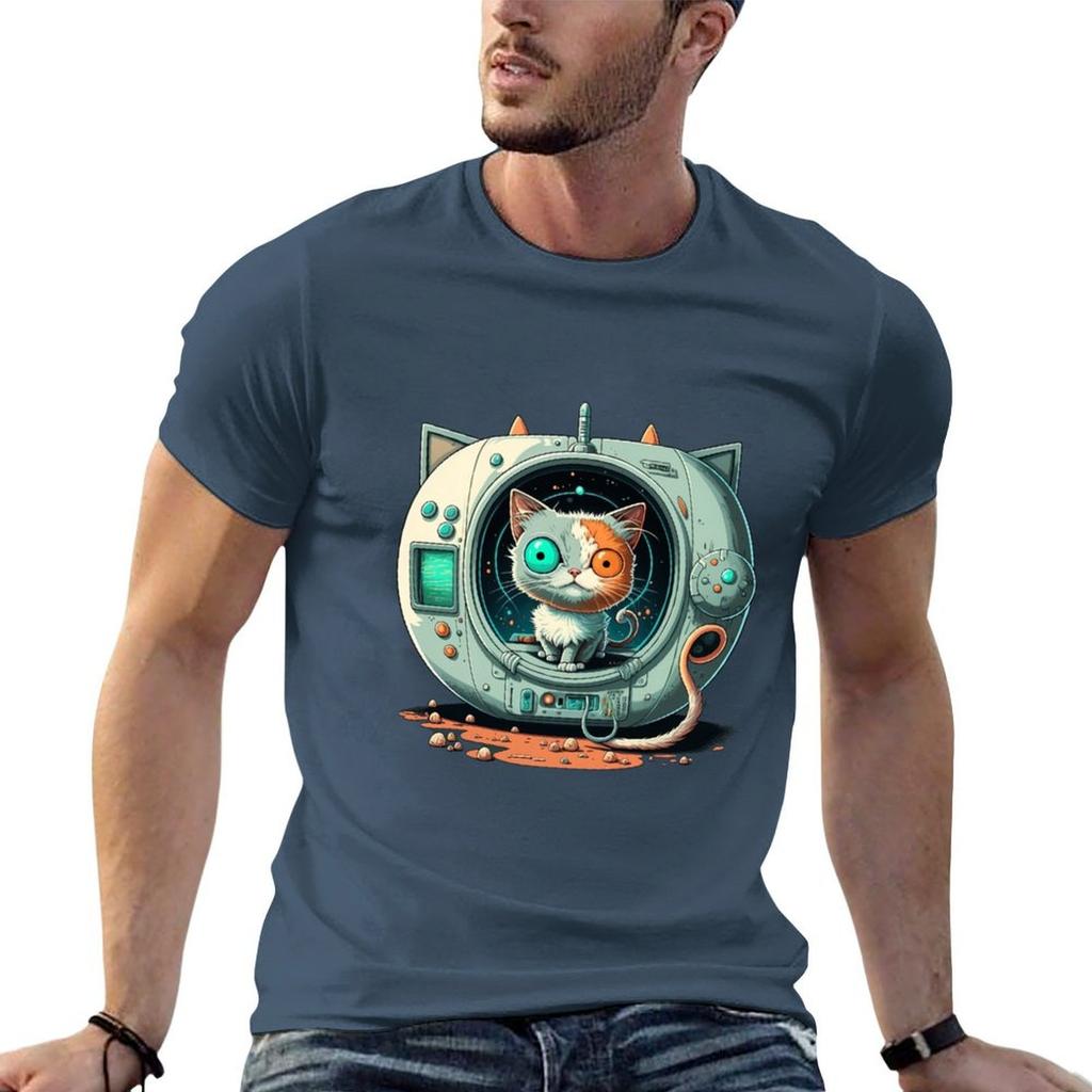 Space Cat Tshirt Cool Feeling Summer Tee Shirt