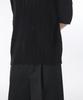 MUSINSA STANDARD Multi-Crochet Slit Neck Knitted Polo Shirt [Black]