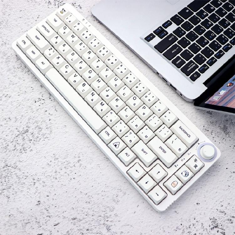 XDA Profile PBT Keycaps Japanese Characters 126PCS Milk White Minimalist Theme for Mechanical Keyboard Customizers
