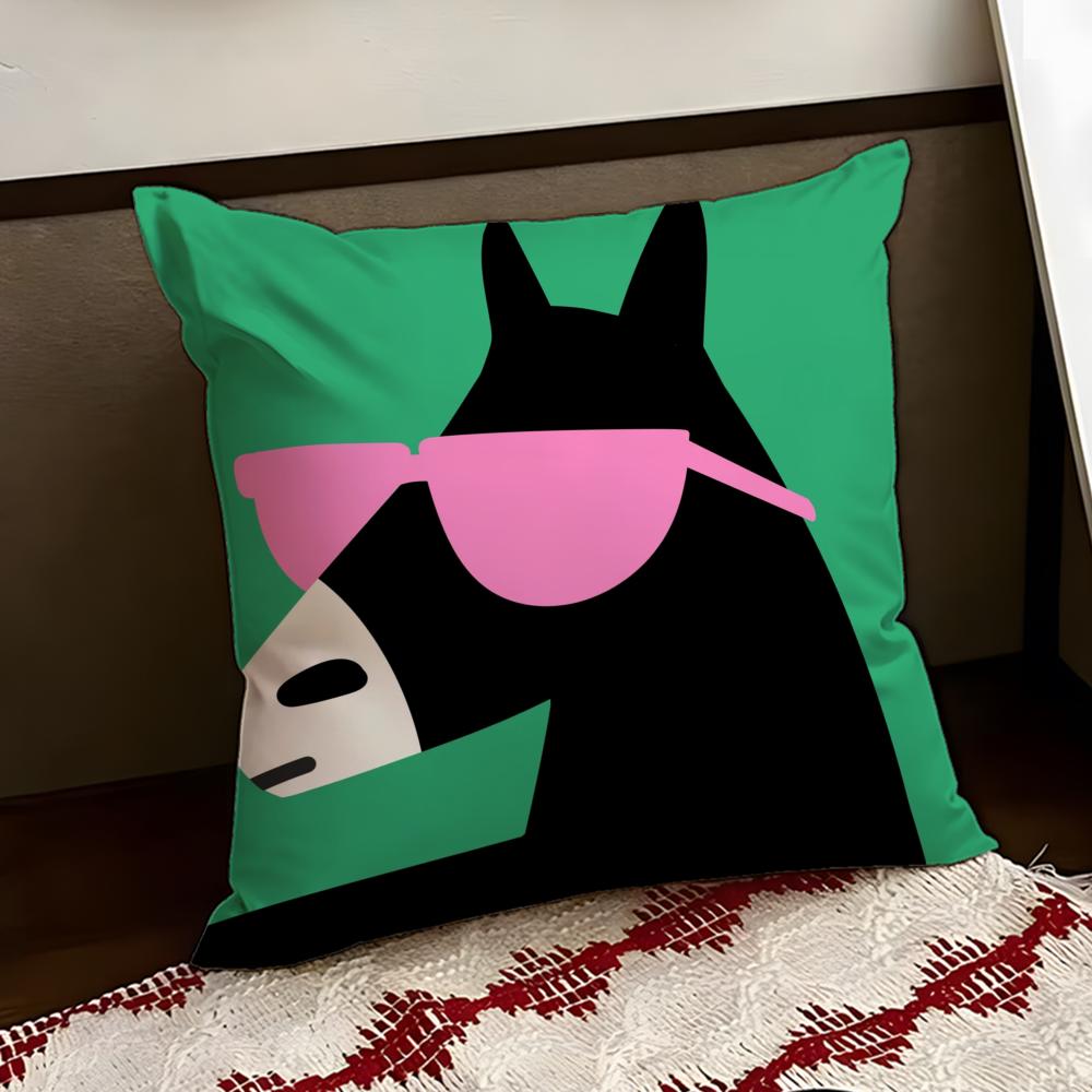 Cartoon Animal Cute Cushion Cover Reversible Soft Durable Pillow Cover Home  Car MultiScene Use for Daily Comfort