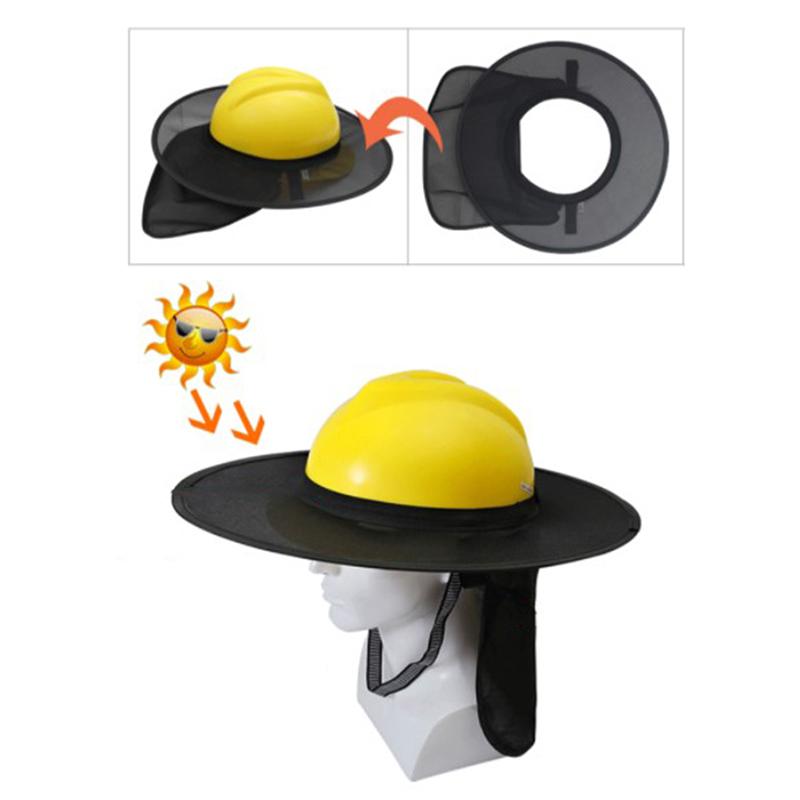Construction Safety Reflective Hard Hat Neck Shield Helmet Reflective Stripe