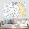 Cute Cartoon Cartoon Sanrio Hello Kitty My Melody Cinnamoroll Tapestry Room Decoration Home Decor Bedroom Wall Hanging Fabric