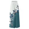 Women's Pants Boho Print Elastic High Waisted Pants Casual Wide Leg Long  Pant Trousers With Pocket