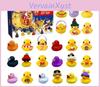 Funny 24 Days Christmas Countdown Calendar Blind Box Vinyl Duck Toy Set For Christmas Entertainment And Collector Display