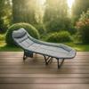 Garden Sun Lounger - Divit GI20 - Foldable - 5-position Backrest - Capacity 200 Kg