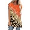 Womens Casual Short Sleeve T-Shirt With Starry Sky Digital Print Loose Fit Long Length Top 2025