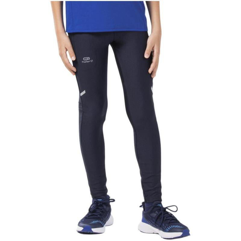 Decathlon Letter Print Mid-Rise Quick-Dry Leggings Kids Navy