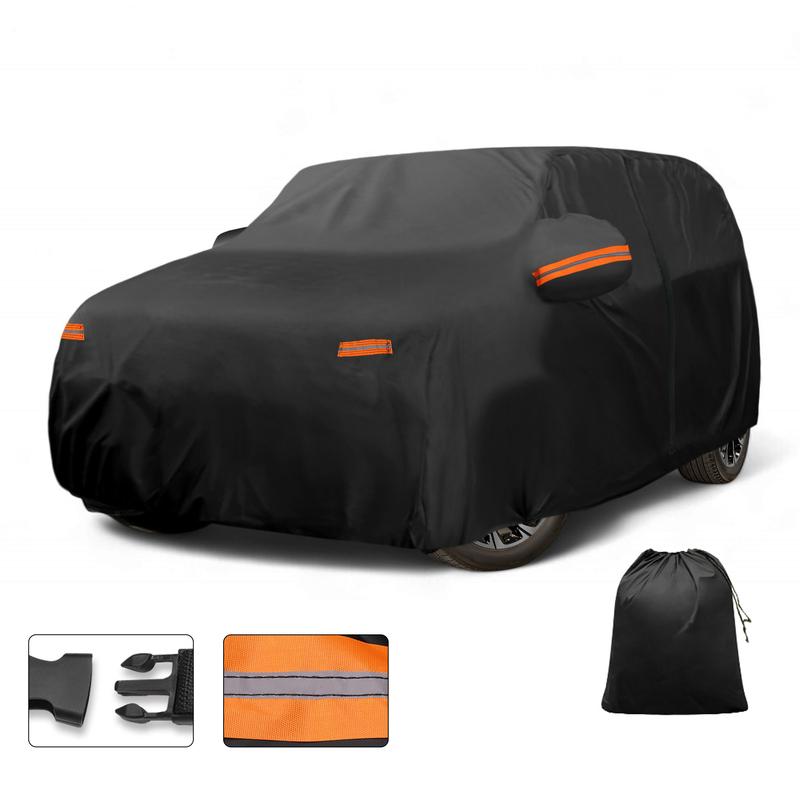 

Motoforti Car Cover Outdoor Waterproof Sun Rain Hail Protection with Left Side Door Zipper 210D-PU for Lincoln Nautilus