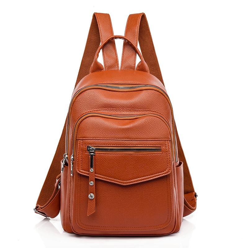 The New Women Leather Backpacks Fashion Shoulder Bag Female Backpack Ladies Travel Backpack School Bags