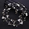 Trendy Pearl Flower Hair Band Headdress Bride Headdress Princess Hair Band Wedding Tiara Gold Headdress Bride Hair Accessories