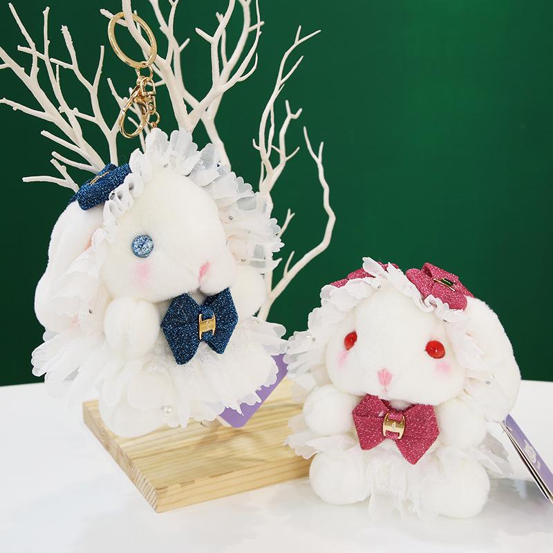 Rabbit Children Lolita Pendant Plush Toy Doll Keychain Pendant Pp Soft Cotton