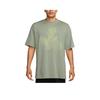 Sportbekleidung Laufen Minimalistisches Kurzarm-T-Shirt Herren Tops Dunkelgrün HJ0779370