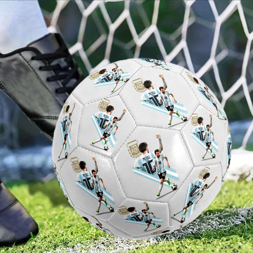 Messi2 Soccer Ball Size 5 Football Machine Sewn Indoor/Outdoor Training and Matches Sports Enthusiast Gifts Perfect Birthday Christmas Gift Idea