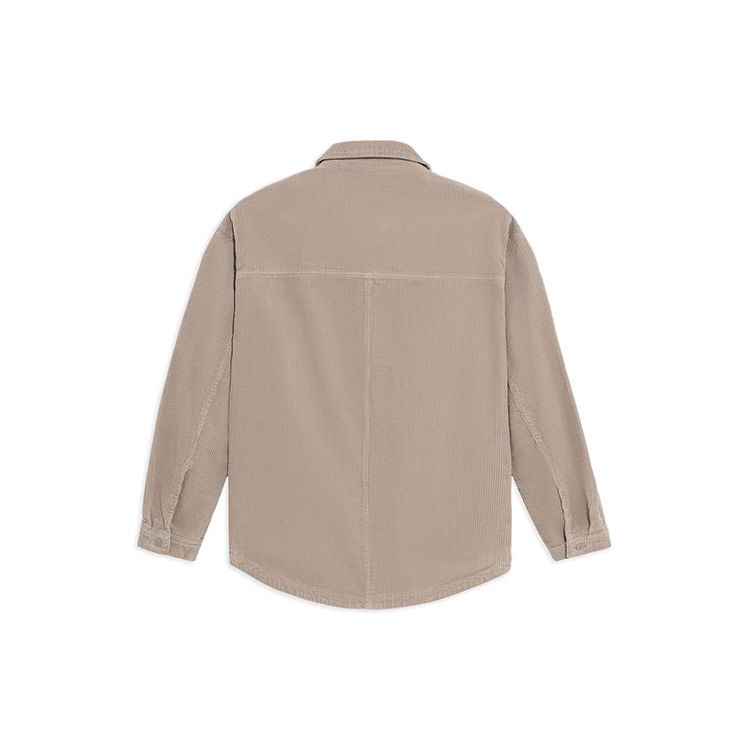 Li Ning Badfive Corduroy Loose Casual Lapel Jacket Men Jacket Khaki AFDS069-1