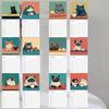 Cats Chillin' with Coffee 2026, 12 Monthly Cat Themed Calendar with Full-Color Illustrations, 2026 Cat Art Hanging Calendar, Spiral-Bound Hanging