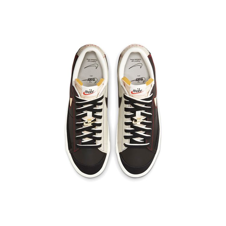 Nike Blazer Low 77 Premium Removable Swoosh - Black Unisex Sneakers Deep-Royal-Blue Light-Stone DH4370-001