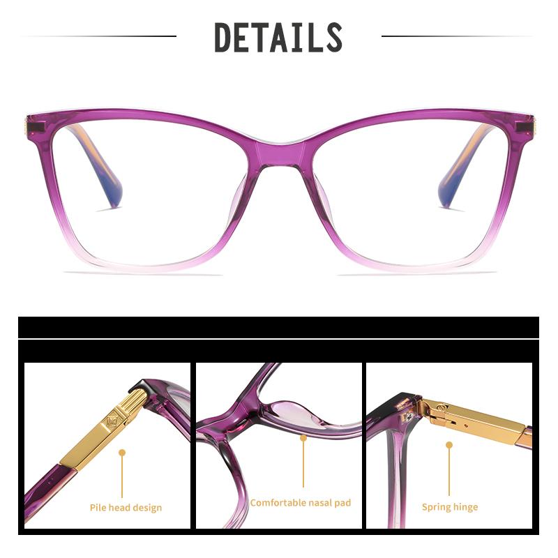 New Elegant Black Silver Eyewear - Anti-Blue Light, Durable & Fashionable, Great for Work, Study & Everyday Fashion