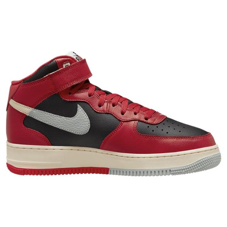 Nike Air Force 1 Mid LV8 'Split Black Red' Men's DZ2554-001
