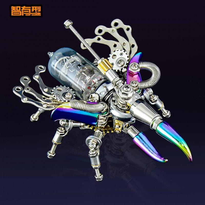 Metal Insect Puzzle Model Kit - Wasp Armored Beetle Firefly 3D DIY Assembly Toy Adults Stress Relief Decor