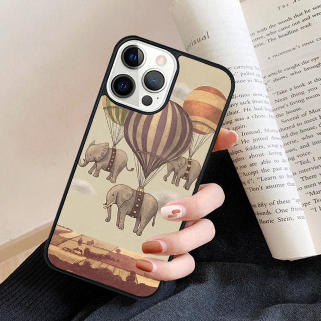 ADORABLE BABY ELEPHANT Phone Case Back Cover for iPhone 16 15 SE2020 14 13 11 12 Pro Max mini XS XR X PlusS Fundas Coque